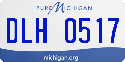 MI license plate DLH0517