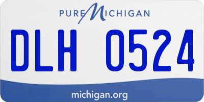 MI license plate DLH0524