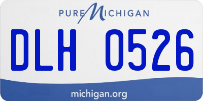 MI license plate DLH0526