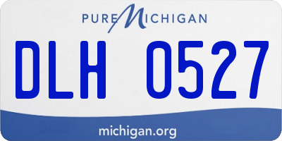 MI license plate DLH0527
