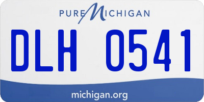 MI license plate DLH0541