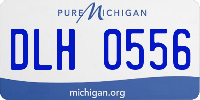 MI license plate DLH0556