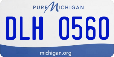 MI license plate DLH0560
