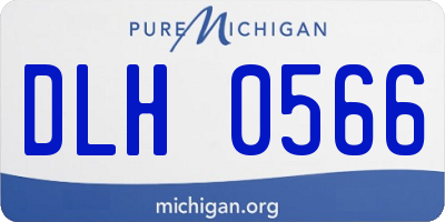 MI license plate DLH0566