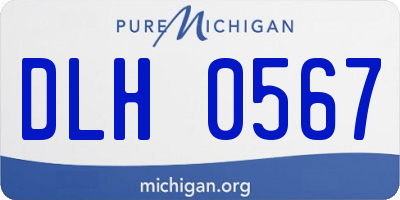MI license plate DLH0567