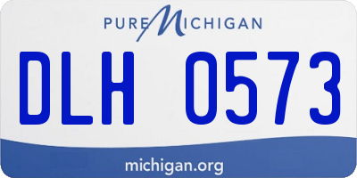 MI license plate DLH0573