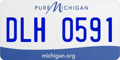 MI license plate DLH0591