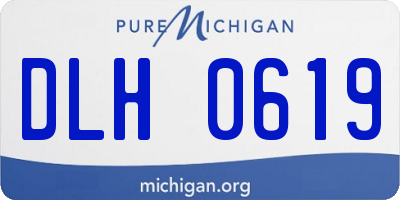 MI license plate DLH0619