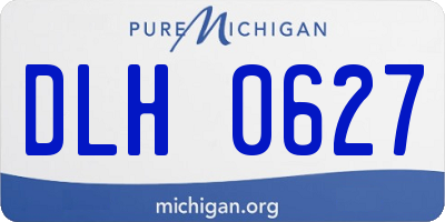 MI license plate DLH0627