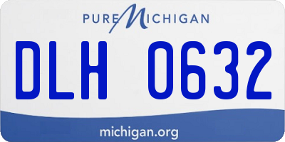MI license plate DLH0632