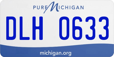 MI license plate DLH0633