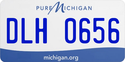 MI license plate DLH0656