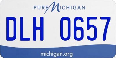 MI license plate DLH0657
