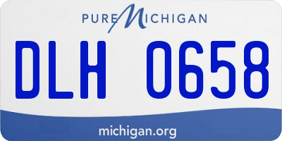 MI license plate DLH0658