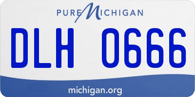 MI license plate DLH0666