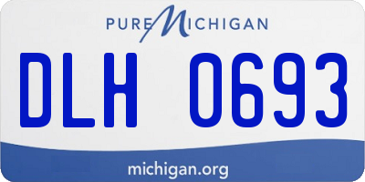 MI license plate DLH0693