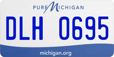 MI license plate DLH0695