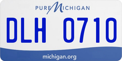 MI license plate DLH0710