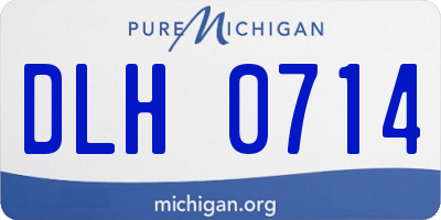 MI license plate DLH0714