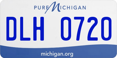 MI license plate DLH0720