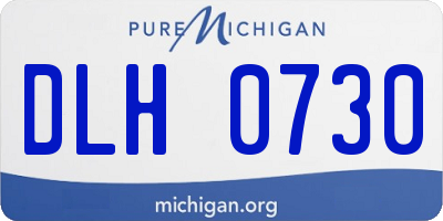 MI license plate DLH0730