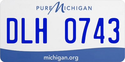 MI license plate DLH0743