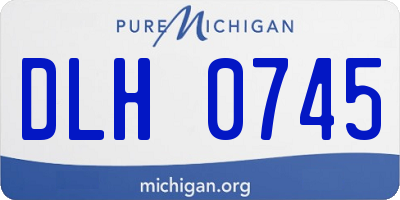 MI license plate DLH0745