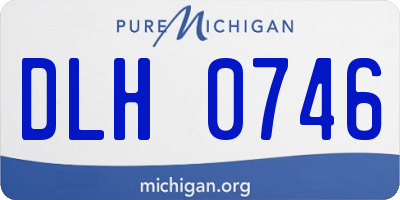 MI license plate DLH0746
