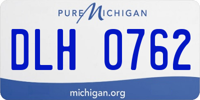 MI license plate DLH0762