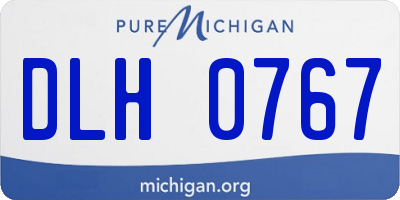 MI license plate DLH0767
