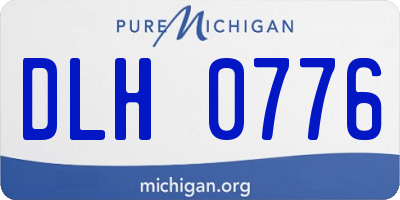 MI license plate DLH0776