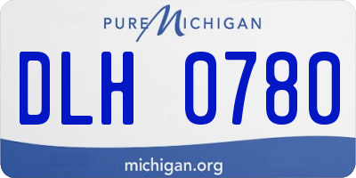 MI license plate DLH0780