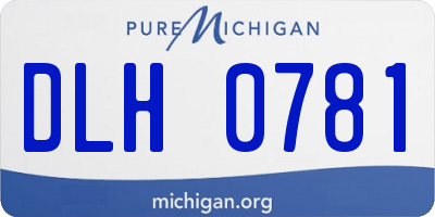 MI license plate DLH0781
