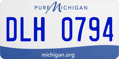 MI license plate DLH0794
