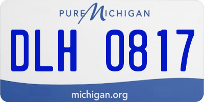 MI license plate DLH0817