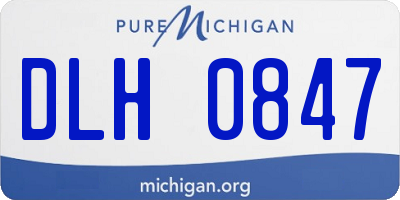 MI license plate DLH0847