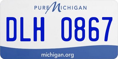 MI license plate DLH0867