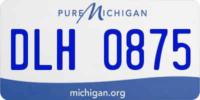 MI license plate DLH0875