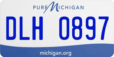MI license plate DLH0897