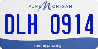 MI license plate DLH0914