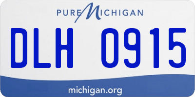 MI license plate DLH0915