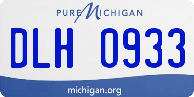 MI license plate DLH0933