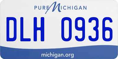 MI license plate DLH0936