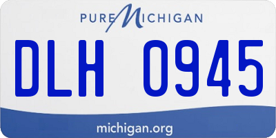 MI license plate DLH0945
