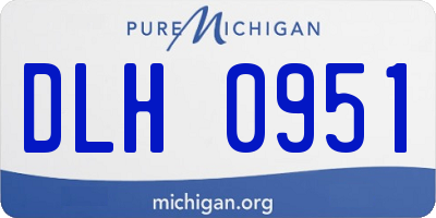 MI license plate DLH0951