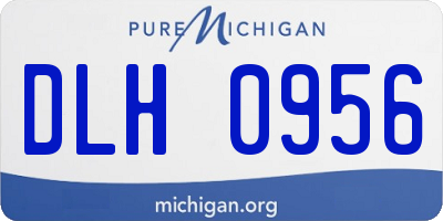 MI license plate DLH0956