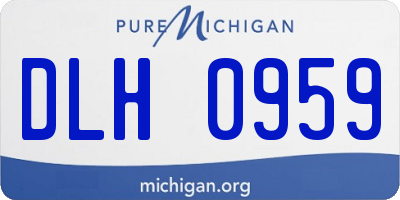 MI license plate DLH0959