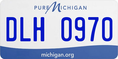 MI license plate DLH0970