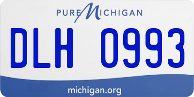 MI license plate DLH0993