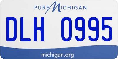 MI license plate DLH0995